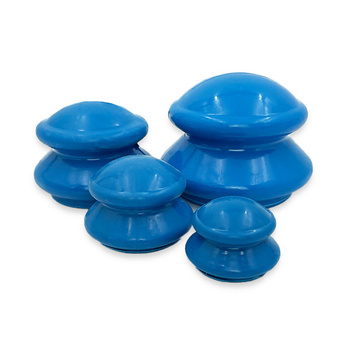 Acus Med Chinesische Gummibecher für die Körpermassage – 4er-Set.