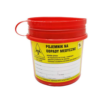 Behälter für Nadeln und medizinischen Abfall 1L