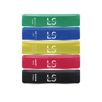 Ein Satz mit 5 Übungswiderstandsbändern – Flex Band Line Sport-Stoffbänder