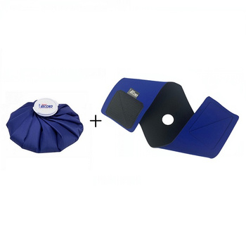 Set: 28 cm Eisbeutel mit blauem Neoprengürtel