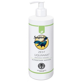 Songbird flüssiges Massagewachs mit Pumpe 500 ml Zitrusfrüchte ZEST