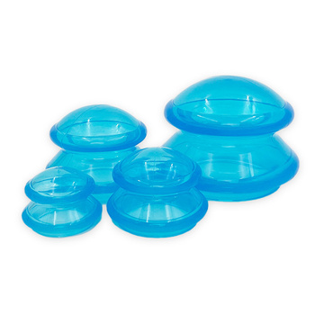 Acus Med Chinesische Silikonbecher für die Körpermassage – 4er-Set.