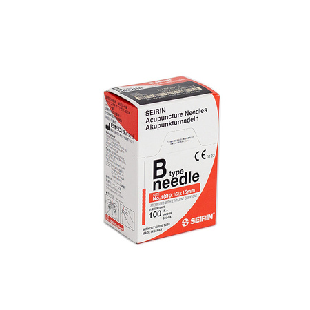 SEIRIN Akupunkturnadeln mit Kunststoffgriff ohne Führung B-TYPE 100 Stk.