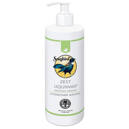 Songbird flüssiges Massagewachs mit Pumpe 500 ml Zitrusfrüchte ZEST