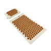 Akupressurmatte mit Kissen Line Sport ECO – Baumwolle natur-gold