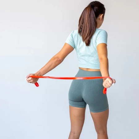 Ein Set mit 5 Power Band Line Sport-Widerstandsbändern für Übungen