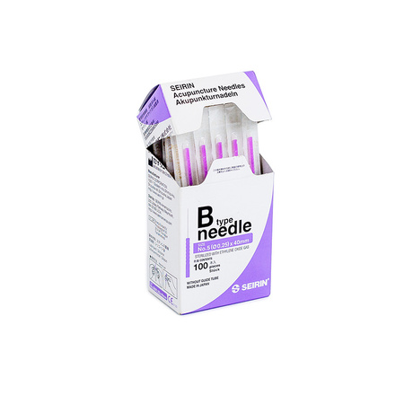 SEIRIN Akupunkturnadeln mit Kunststoffgriff ohne Führung B-TYPE 100 Stk.