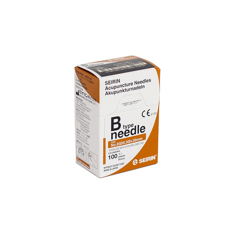SEIRIN Akupunkturnadeln mit Kunststoffgriff ohne Führung B-TYPE 100 Stk.