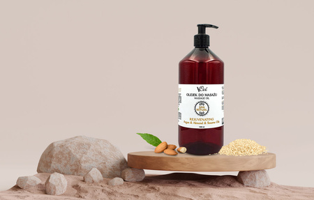 Natürliches veganes Massageöl VCee 1000 ml