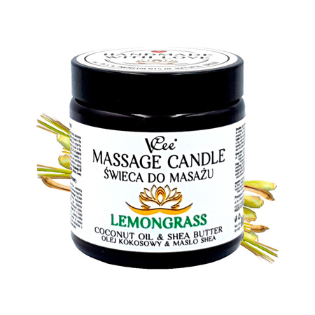 VCee feuchtigkeitsspendende Massagekerze 80g