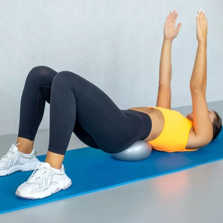 Reha-Gymnastikball mit Line Sport Pumpe, 22 cm