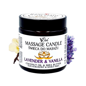 VCee feuchtigkeitsspendende Massagekerze 80g