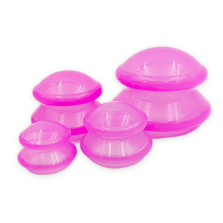 Acus Med Chinesische Silikonbecher für die Körpermassage – 4er-Set.
