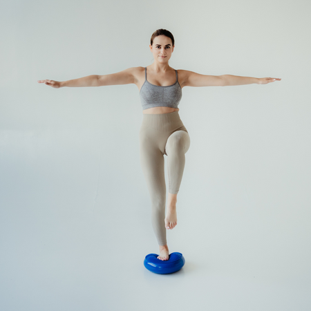 Sensorisches Kissen mit Pumpe - Sensomotorische Scheibe Line Sport