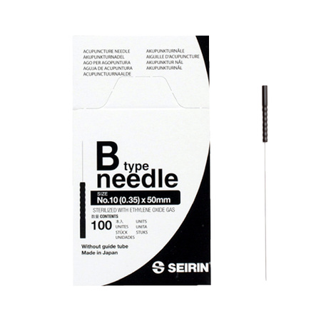 SEIRIN Akupunkturnadeln mit Kunststoffgriff ohne Führung B-TYPE 100 Stk.