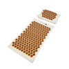 Akupressurmatte mit Kissen Line Sport ECO – Baumwolle natur-gold