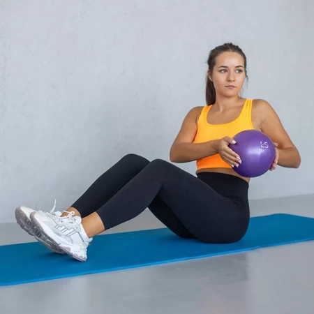 Reha-Gymnastikball mit Line Sport Pumpe, 22 cm