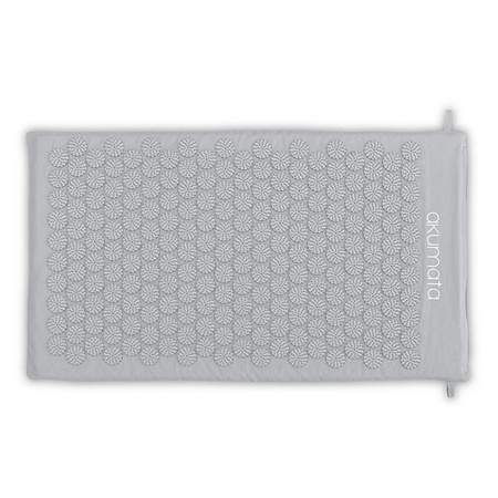 Akumata - Polnische Akupressurmatte mit Kissen - Grau-Grau