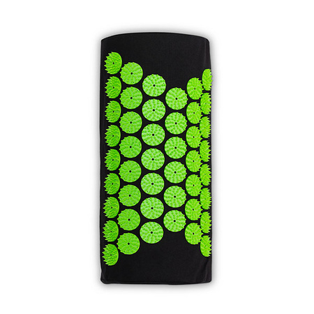 Akumata – Polnische Akupressurmatte mit Kissen – Schwarz und Grün