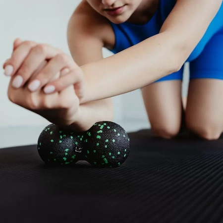 Line Sport Duoball Doppelball zum Massieren und Rollen, 8 cm