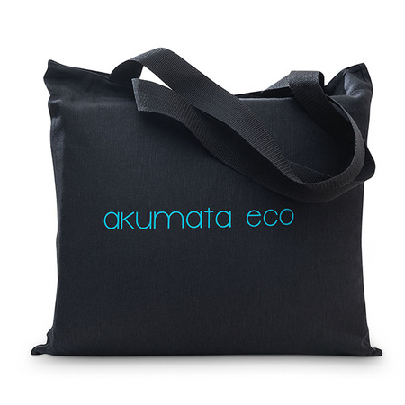 Akumata ECO – Polnische ökologische Akupressurmatte mit Kissen – Schwarz und Türkis