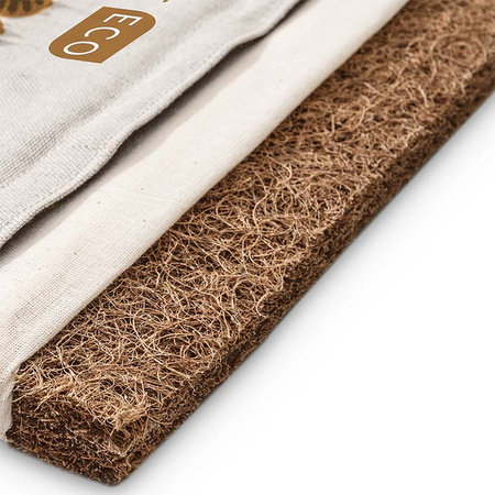 Akupressurmatte mit Kissen Line Sport ECO – Baumwolle natur-gold