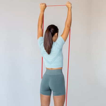 Ein Set mit 5 Power Band Line Sport-Widerstandsbändern für Übungen